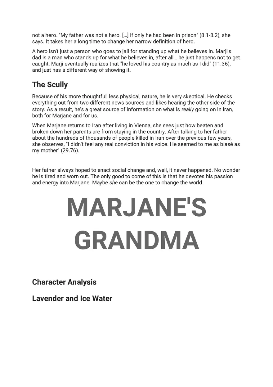 Persepolis Summary Part 6 - Page 6