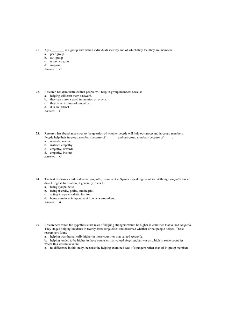 Prosocial Behavior - Why do People Help Answers 2 - Page 7