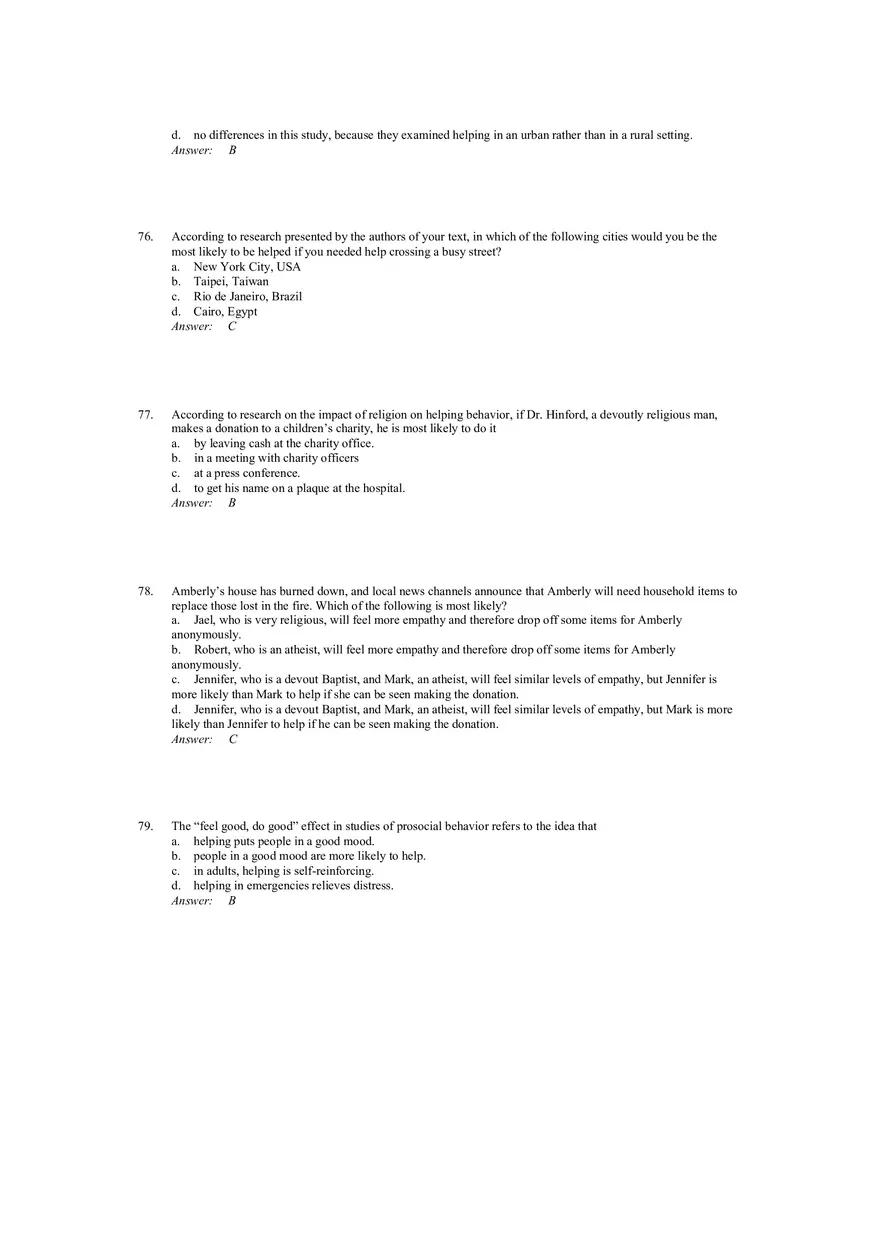 Prosocial Behavior - Why do People Help Answers 2 - Page 8
