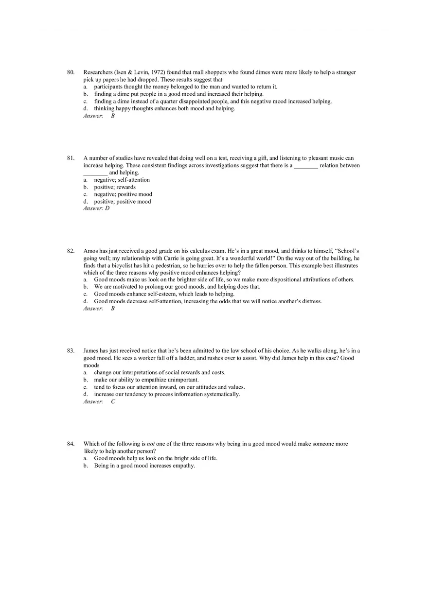 Prosocial Behavior - Why do People Help Answers 2 - Page 9