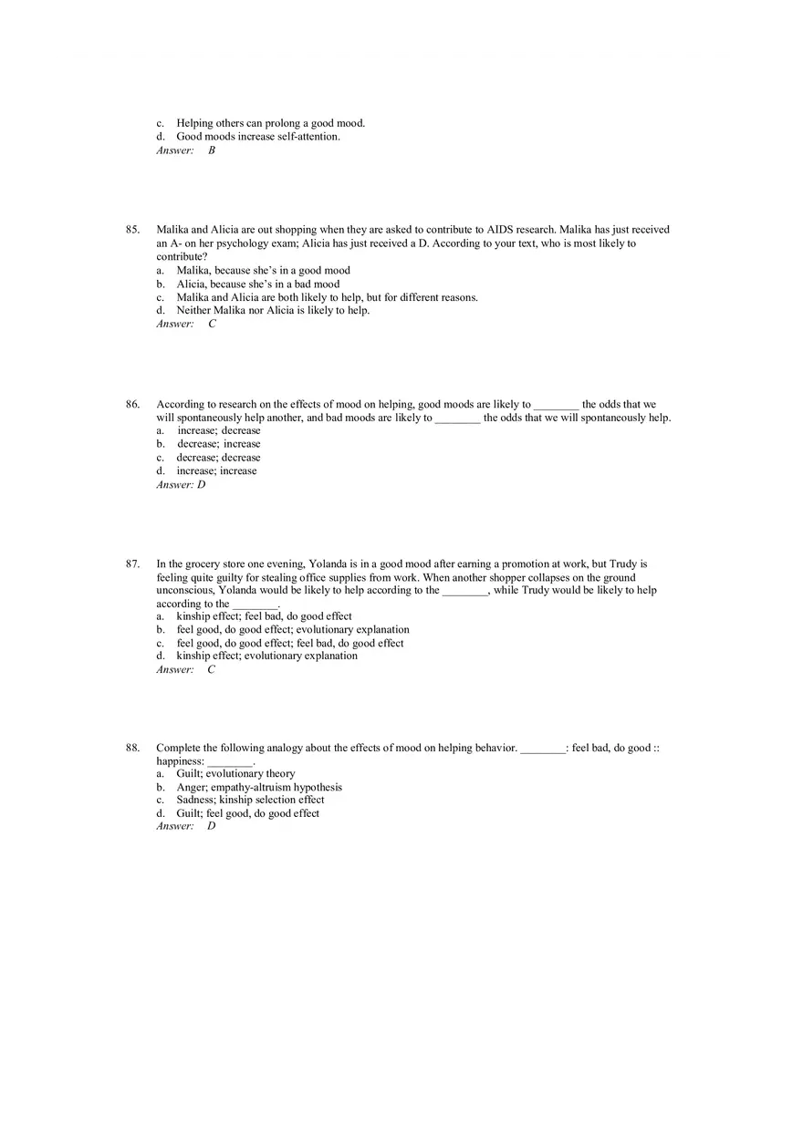 Prosocial Behavior - Why do People Help Answers 2 - Page 10