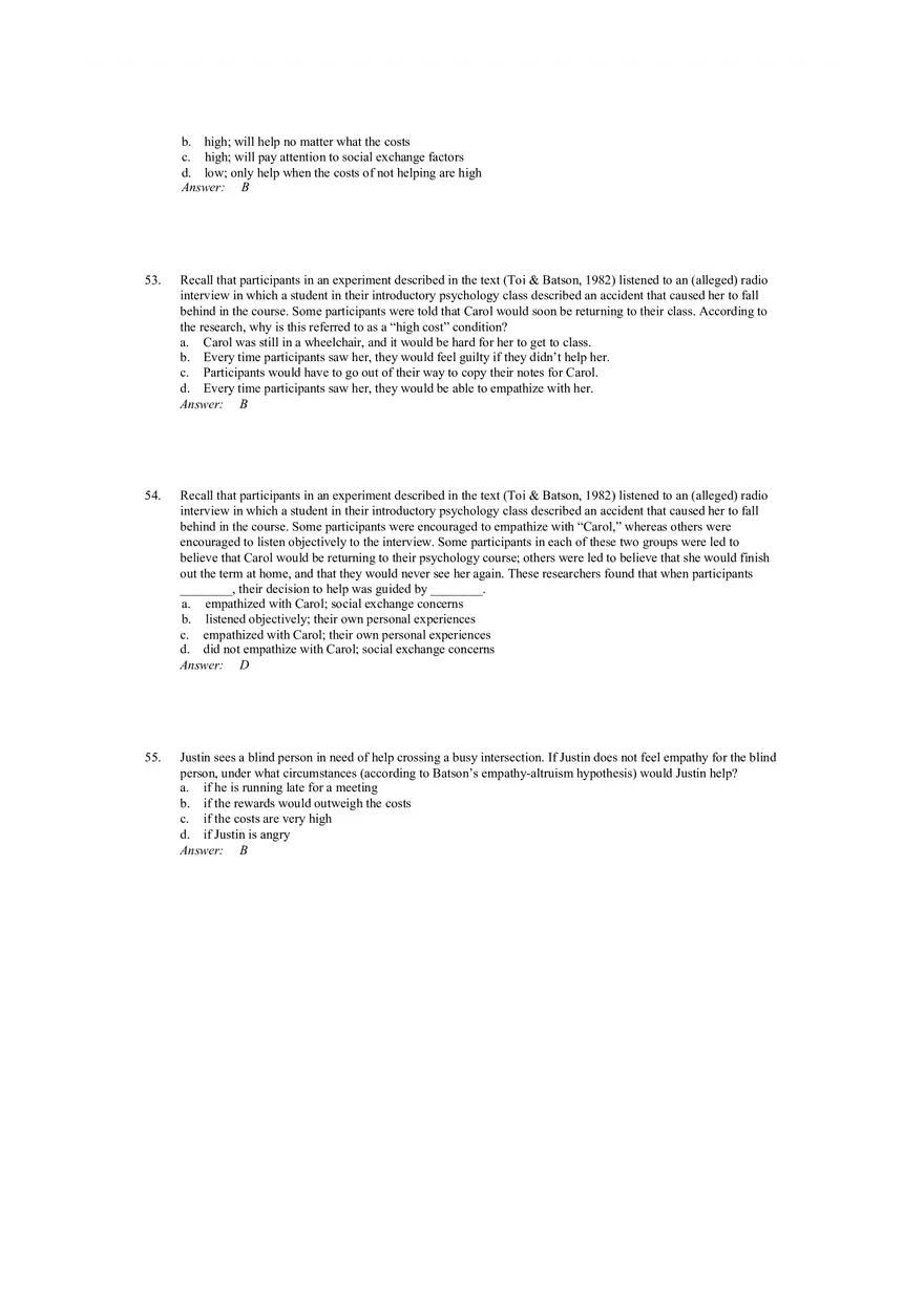 Prosocial Behavior - Why do People Help Answers 2 - Page 3