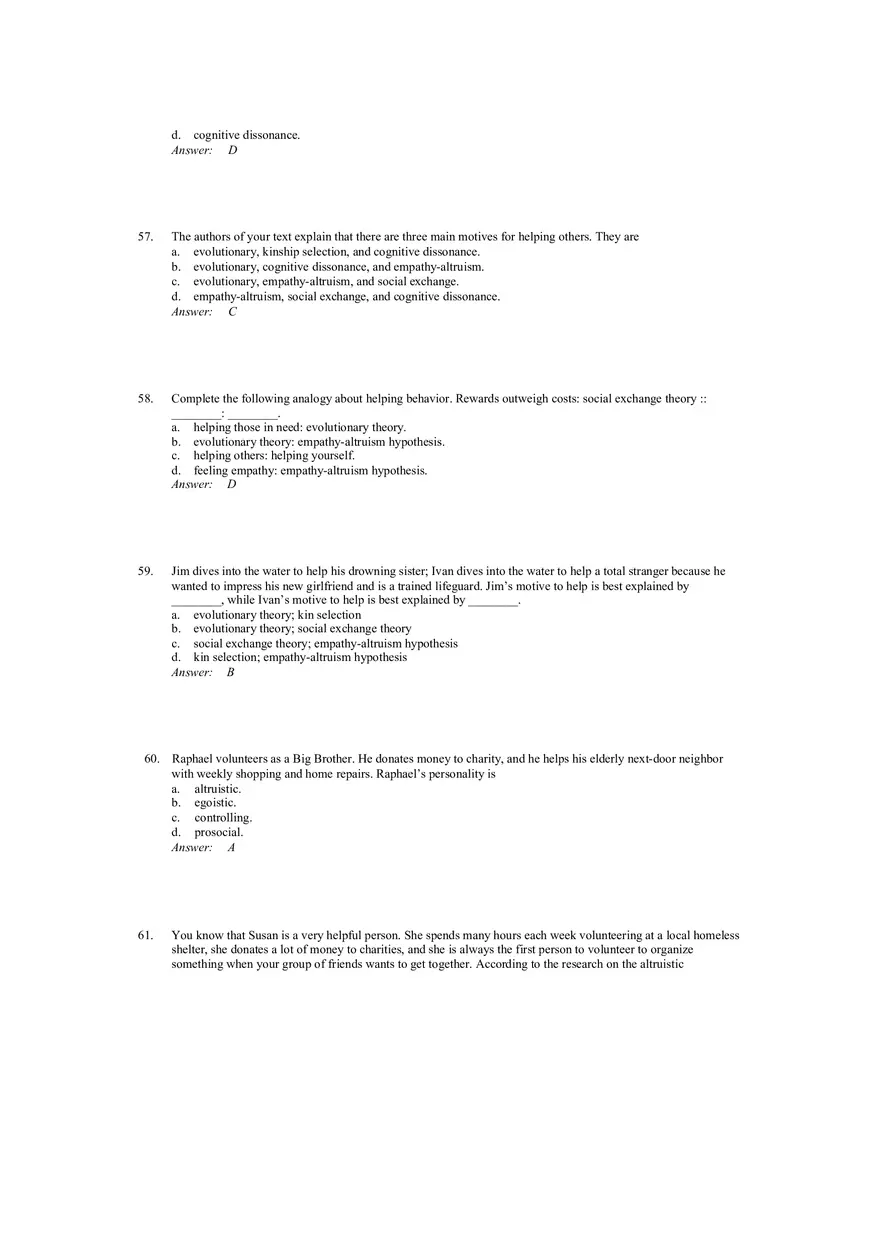 Prosocial Behavior - Why do People Help Answers 2 - Page 4