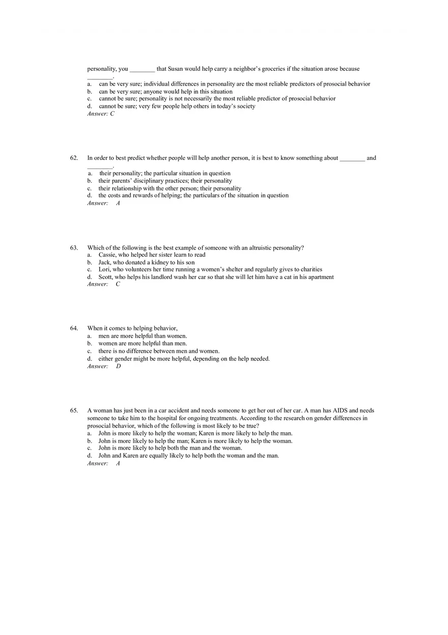 Prosocial Behavior - Why do People Help Answers 2 - Page 5