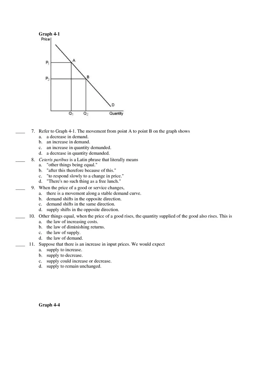 Supply Demand Equilibrium Test Questions - Page 5