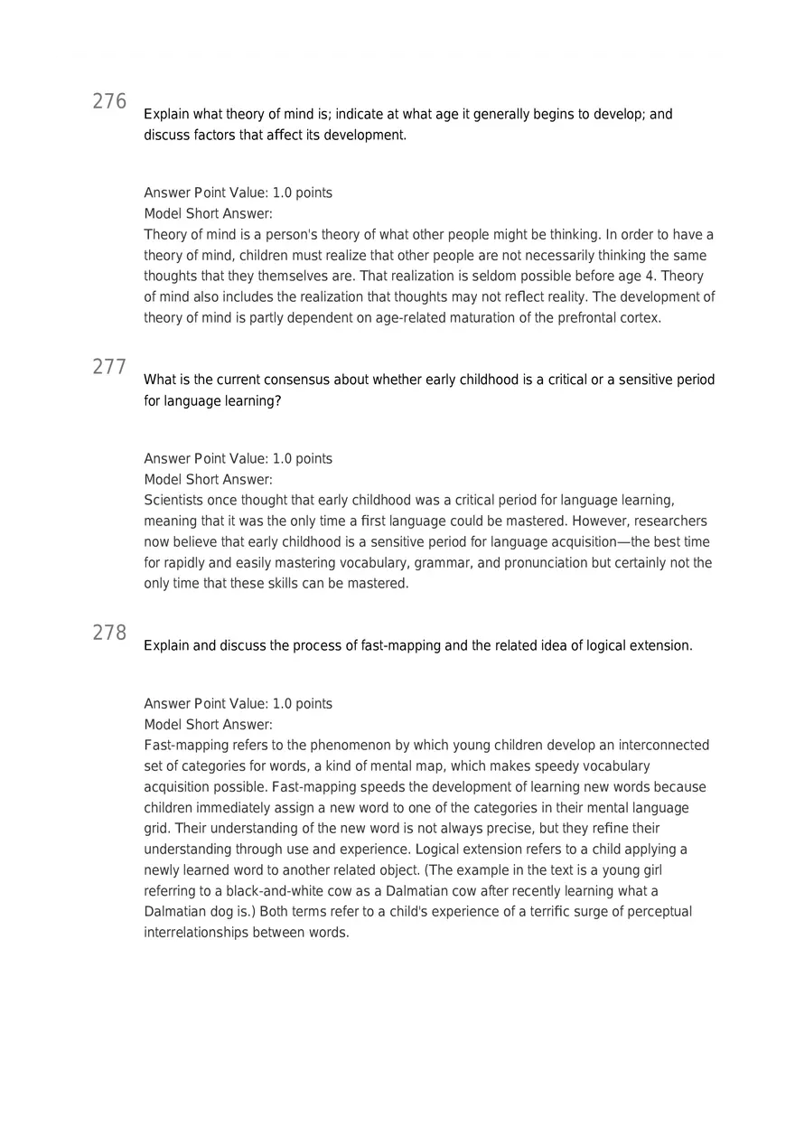 Early Childhood - Body and Mind Answers Part 9 - Page 8