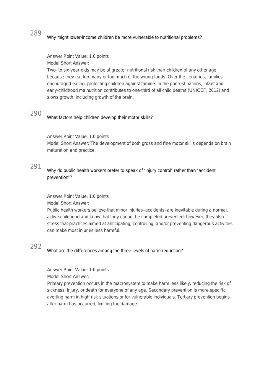 Early Childhood - Body and Mind Answers Part 9 - Page 12