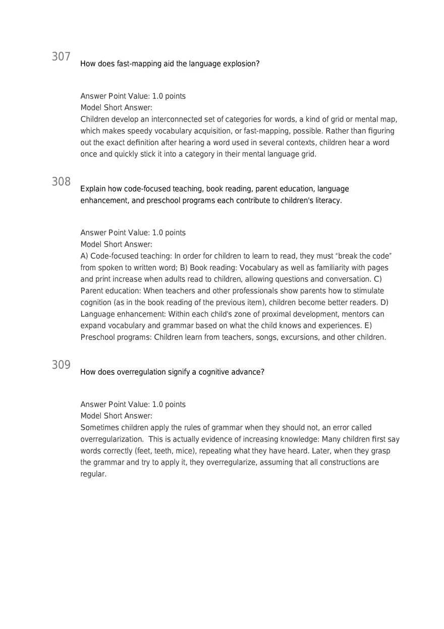 Early Childhood - Body and Mind Answers Part 9 - Page 5