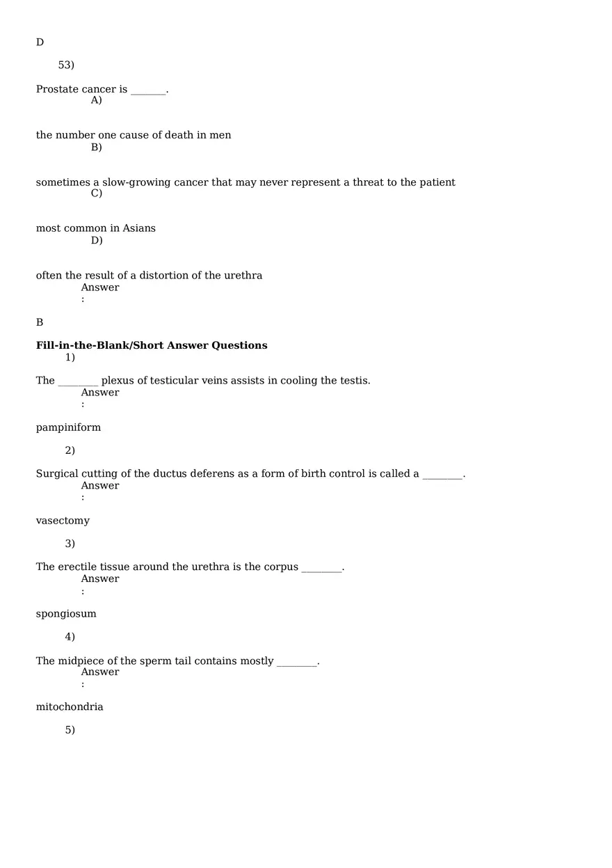 Reproductive System Practice Questions - Part 3 - Page 3