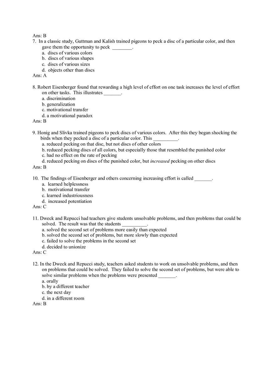 Generalization, Discrimination, and Stimulus Control - Page 2