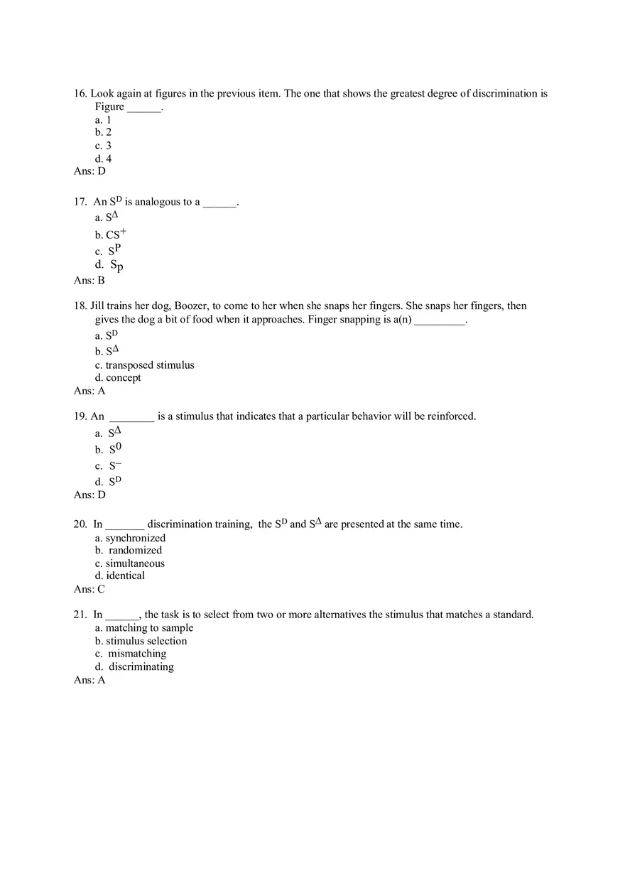 Generalization, Discrimination, and Stimulus Control - Page 4