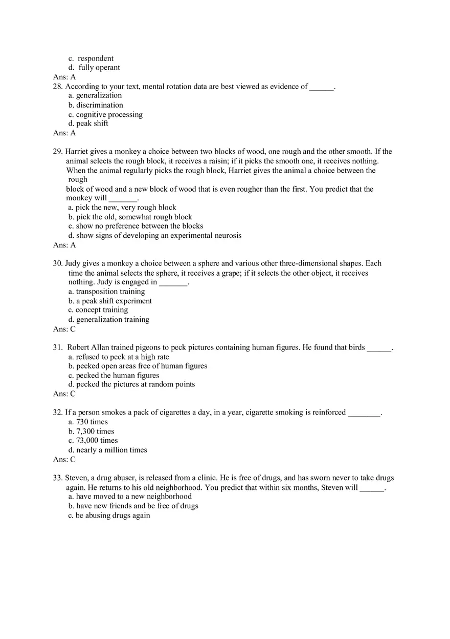 Generalization, Discrimination, and Stimulus Control - Page 6