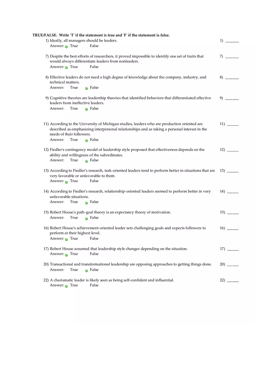 Being an Effective Leader - Page 1