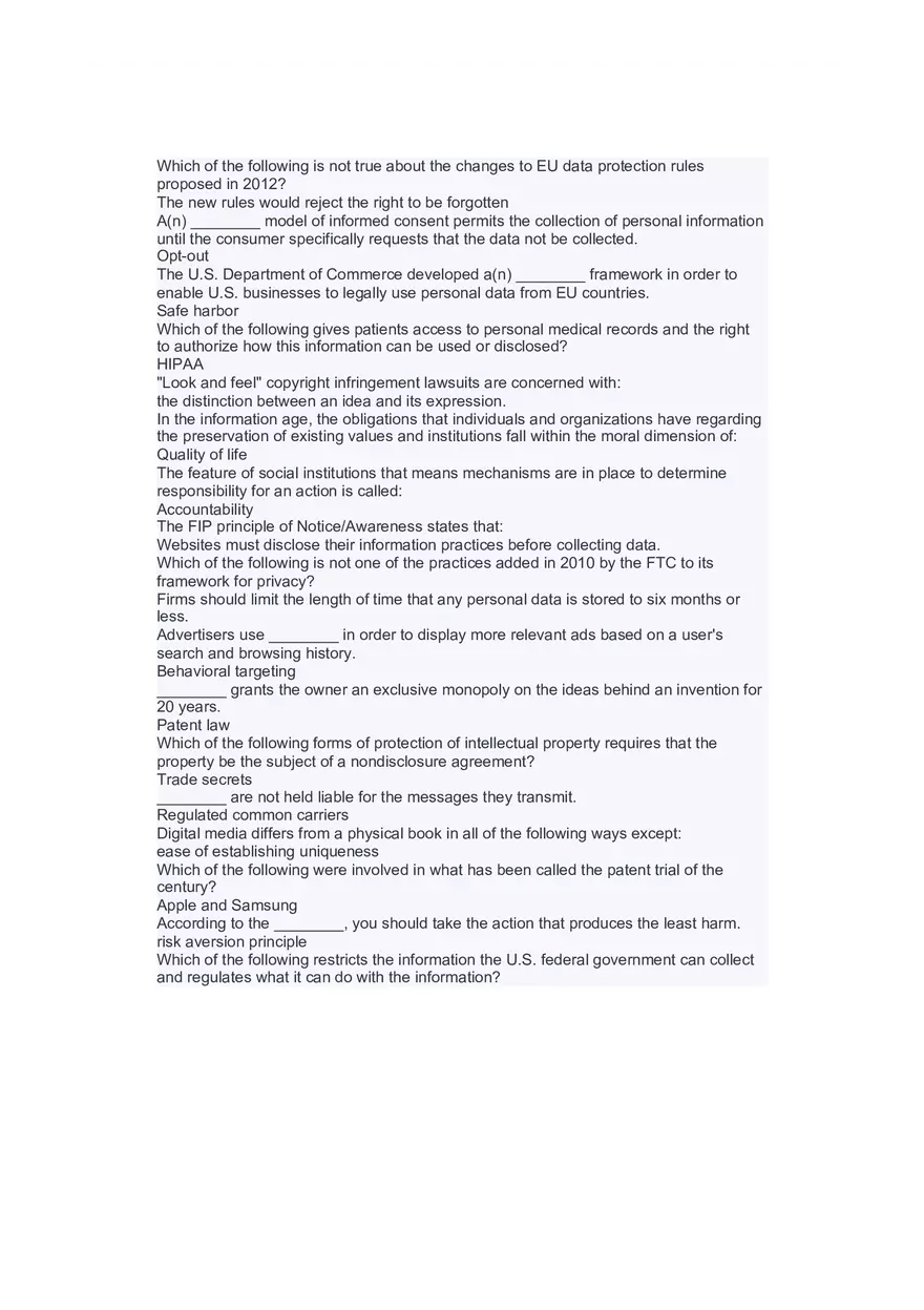 Introduction to Information Systems and Data Analytics Answers Part 8 - Page 5