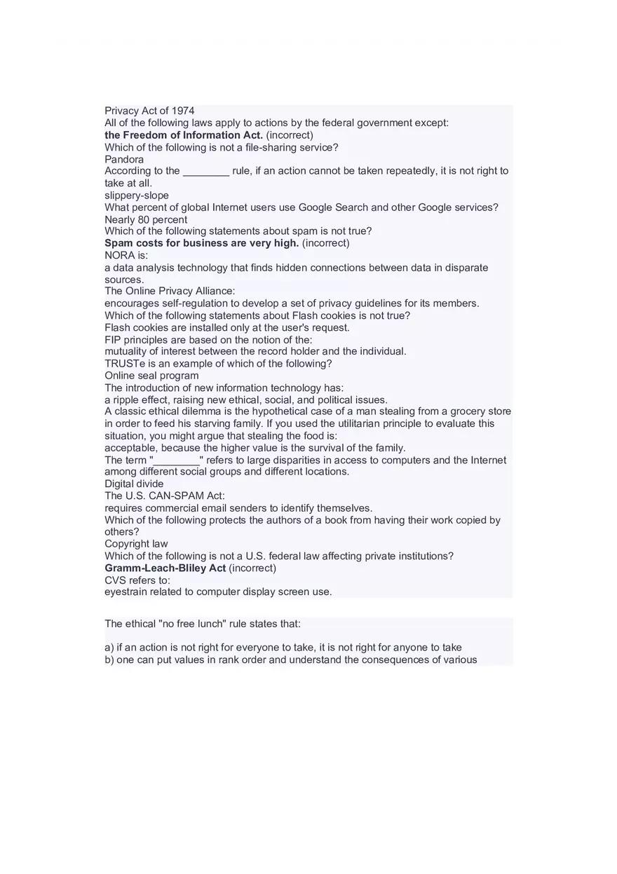 Introduction to Information Systems and Data Analytics Answers Part 8 - Page 6
