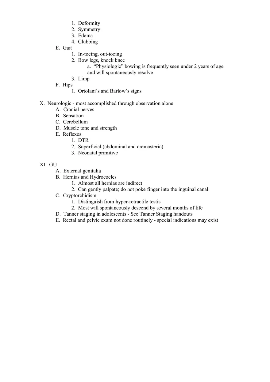 Pediatric Assessment Information - Page 7
