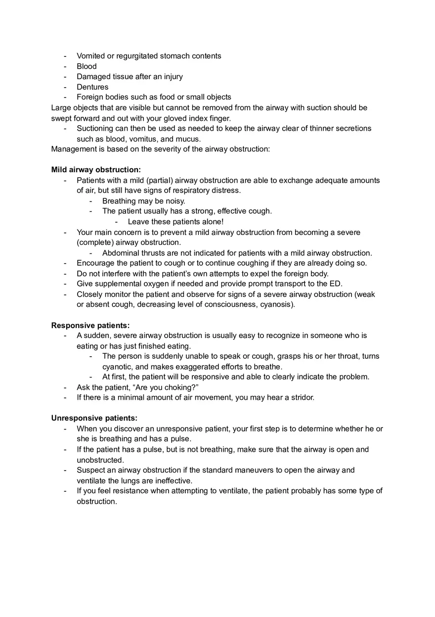 BLS Resuscitation Notes - Page 7