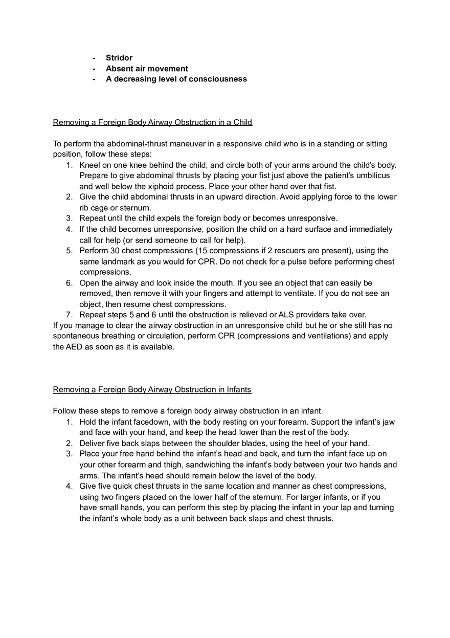 BLS Resuscitation Notes - Page 10