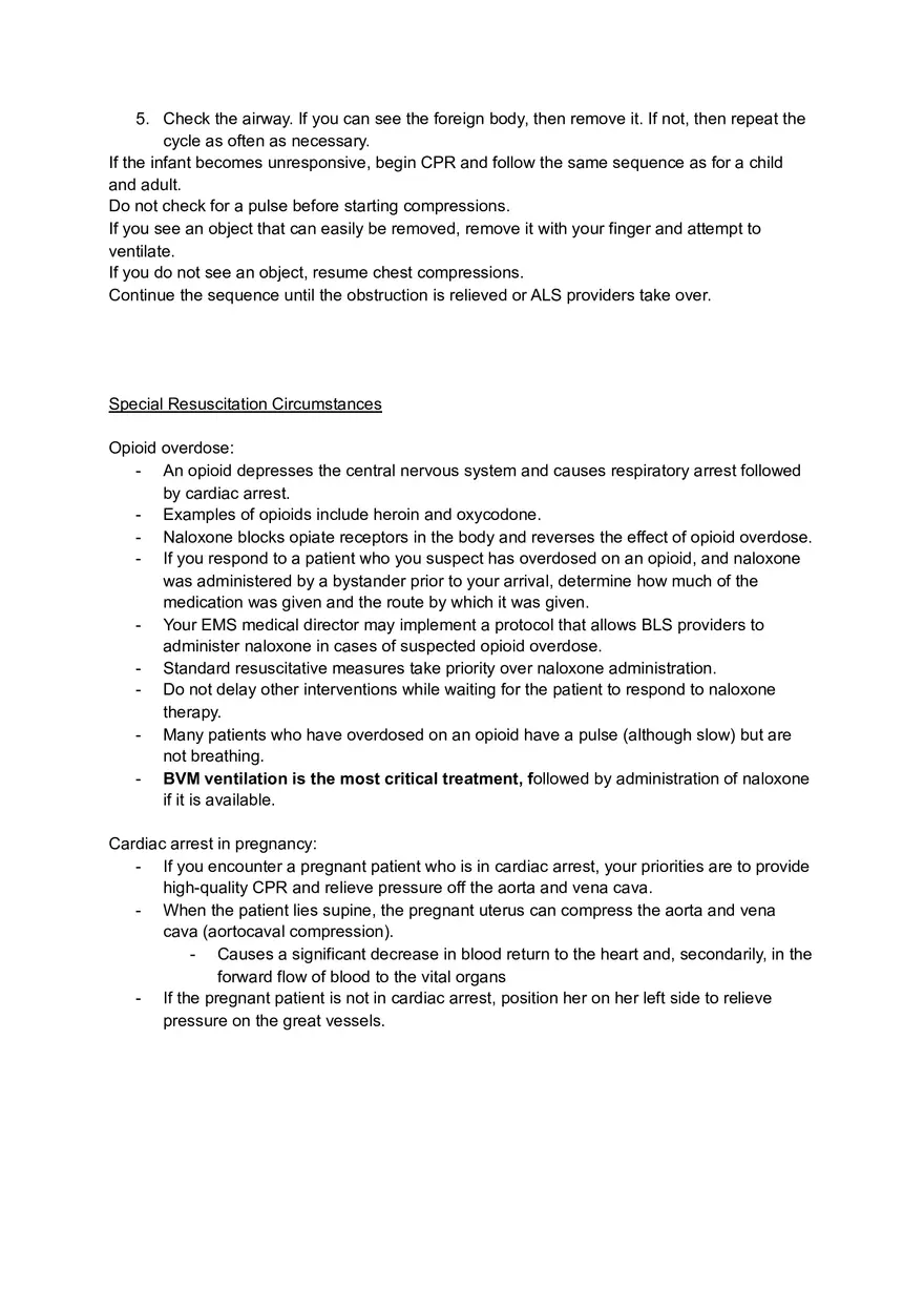 BLS Resuscitation Notes - Page 11