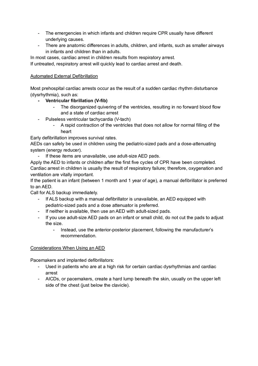BLS Resuscitation Notes - Page 16