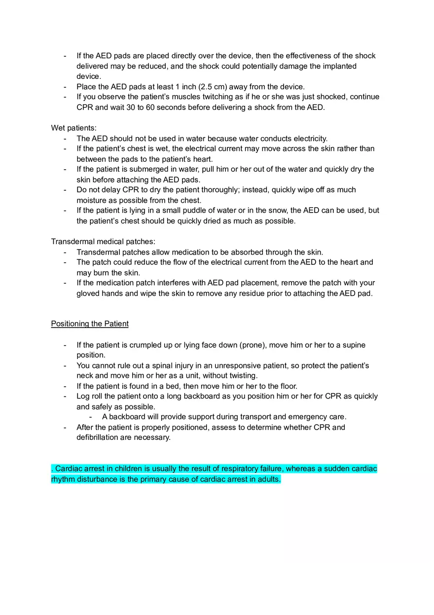 BLS Resuscitation Notes - Page 17