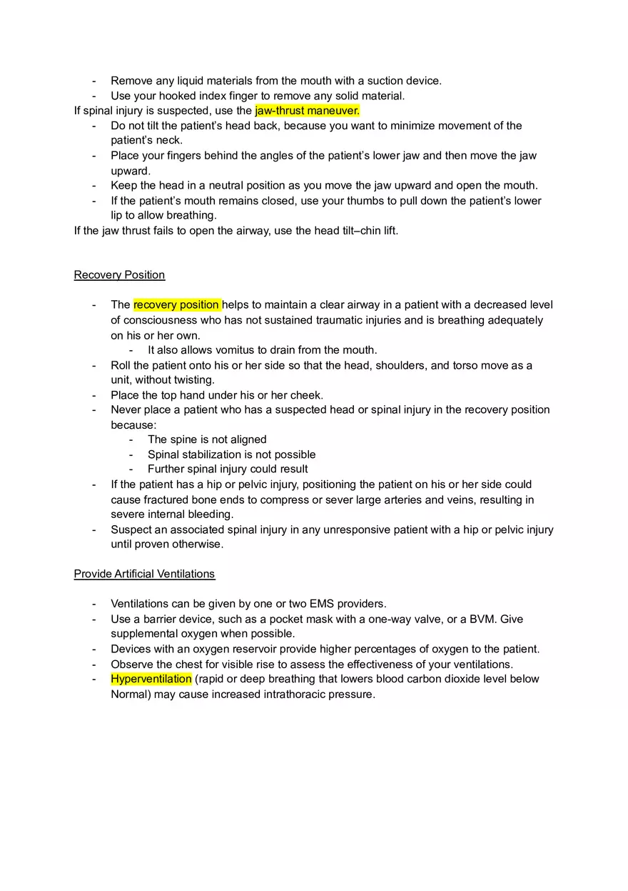 BLS Resuscitation Notes - Page 19