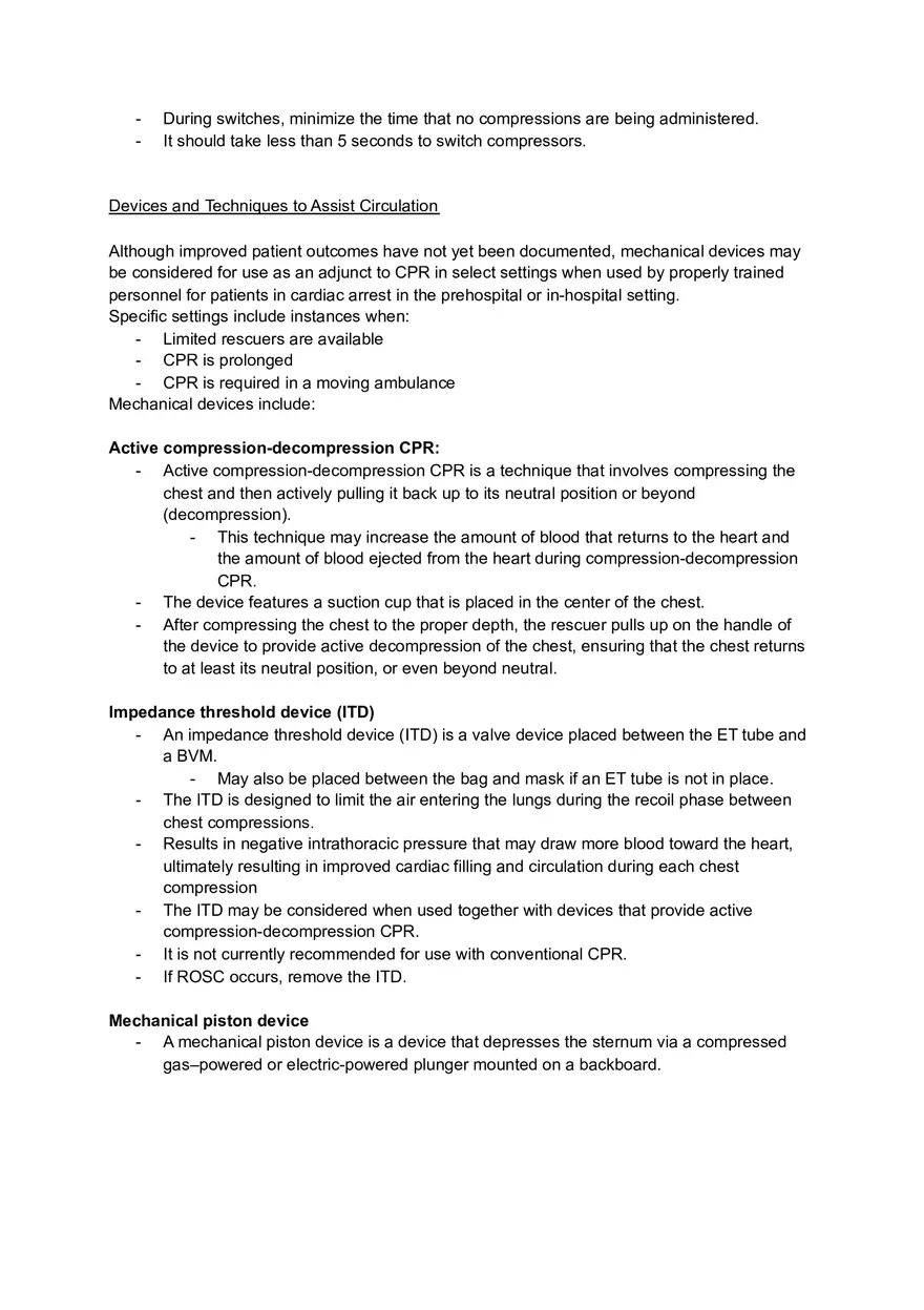 BLS Resuscitation Notes - Page 21