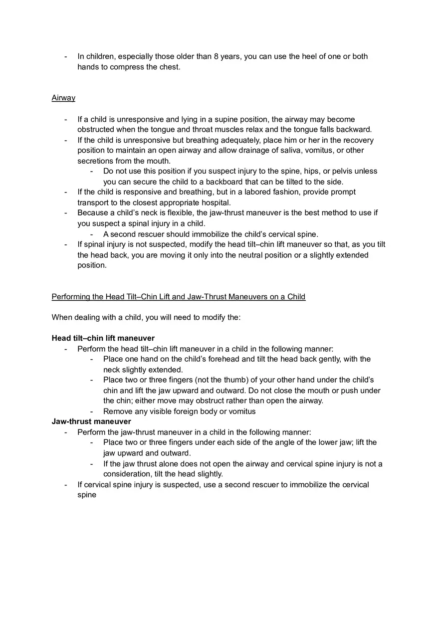 BLS Resuscitation Notes - Page 4