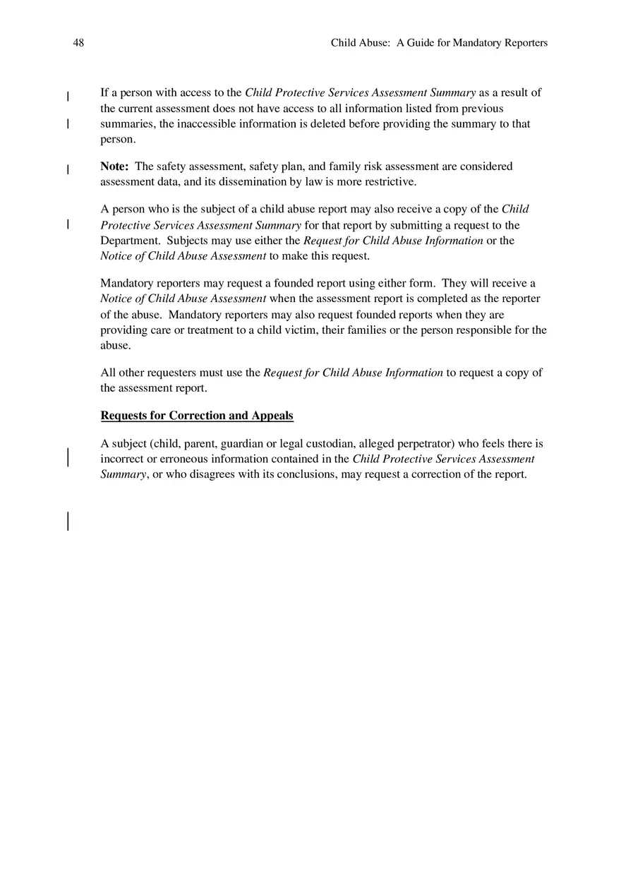 Child Abuse - A Guide for Mandatory Reporters Part 5 - Page 8