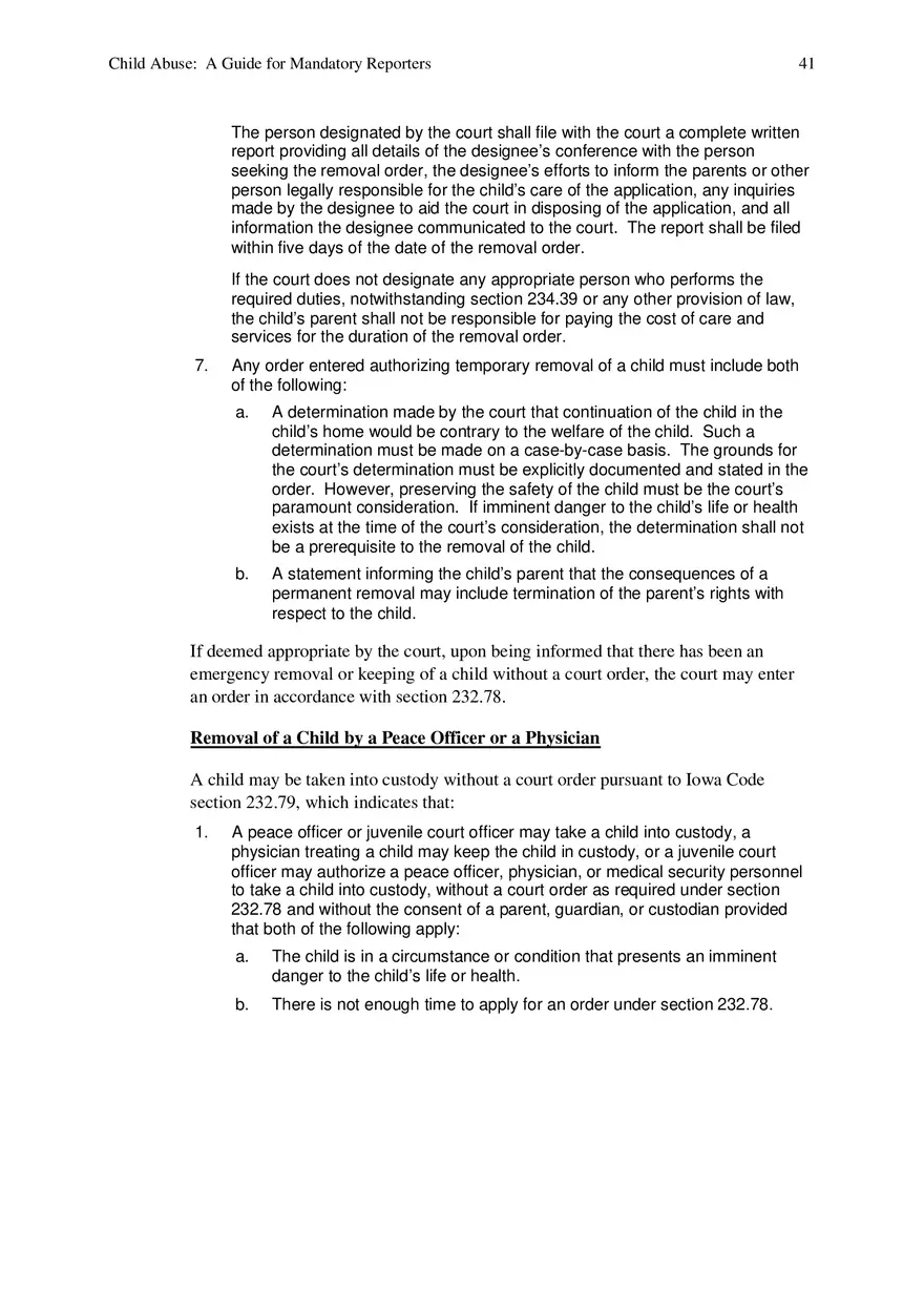 Child Abuse - A Guide for Mandatory Reporters Part 5 - Page 1