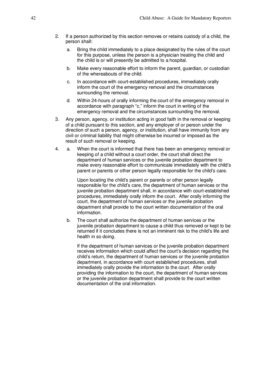 Child Abuse - A Guide for Mandatory Reporters Part 5 - Page 2