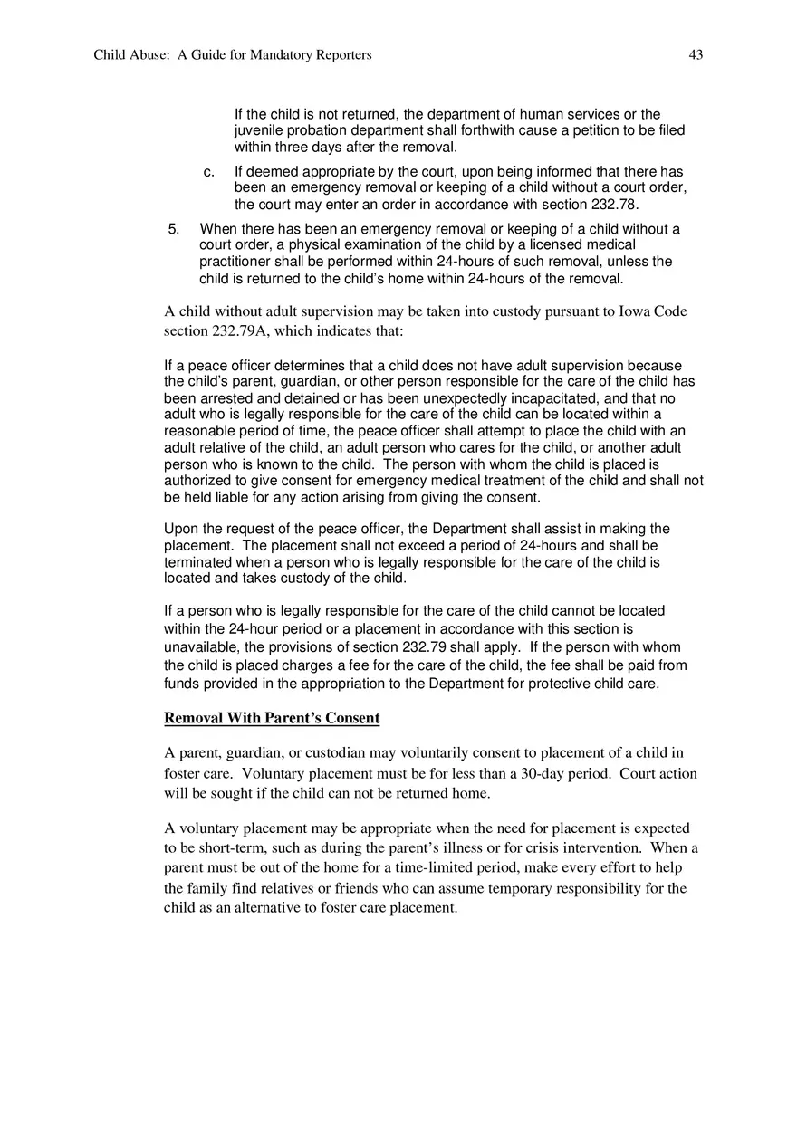 Child Abuse - A Guide for Mandatory Reporters Part 5 - Page 3