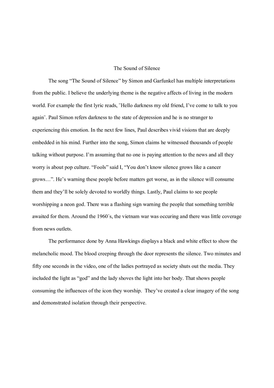 The Sound of Silence - Page 1