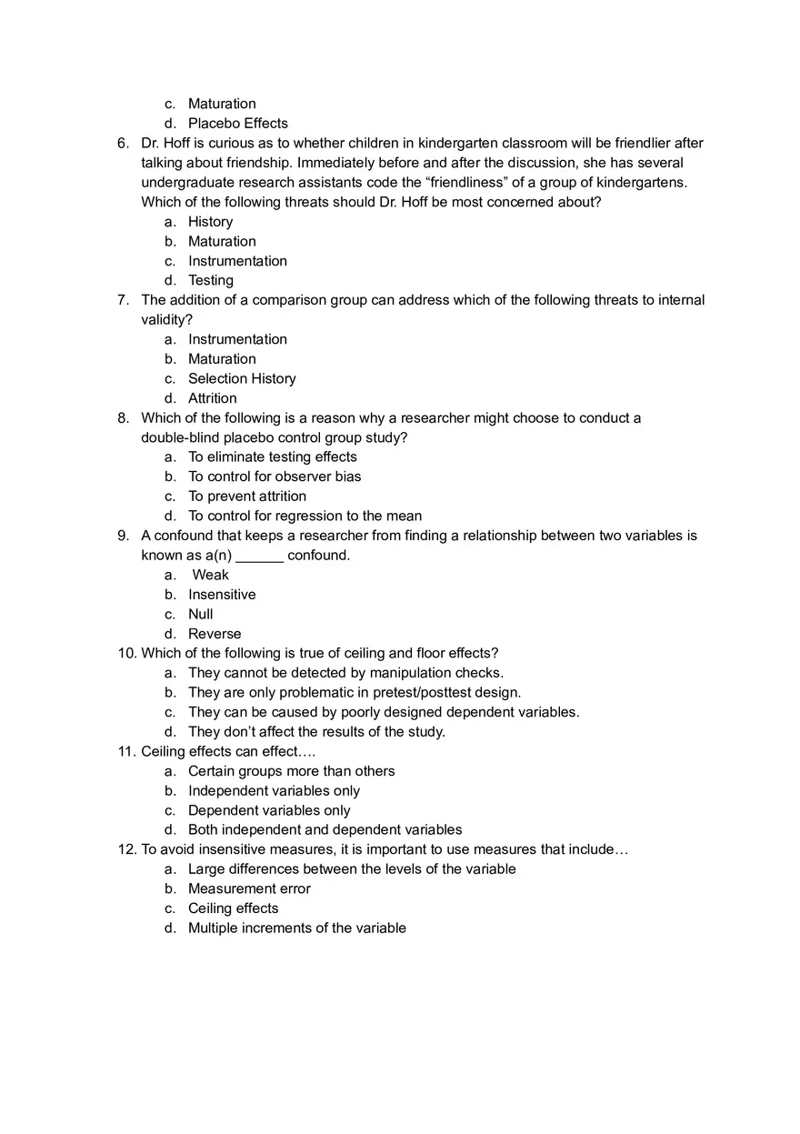 Understanding Correlations and Data Interpretation in Research Study Questions - Page 11