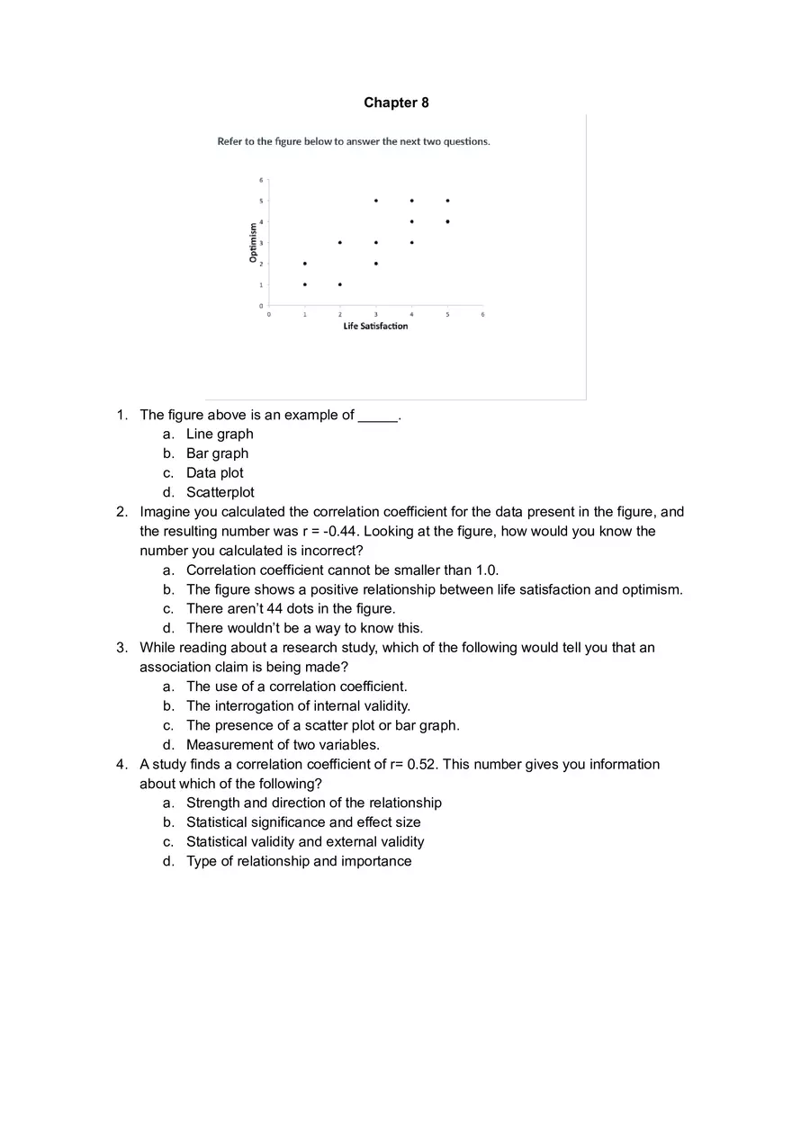 Understanding Correlations and Data Interpretation in Research Study Questions - Page 14