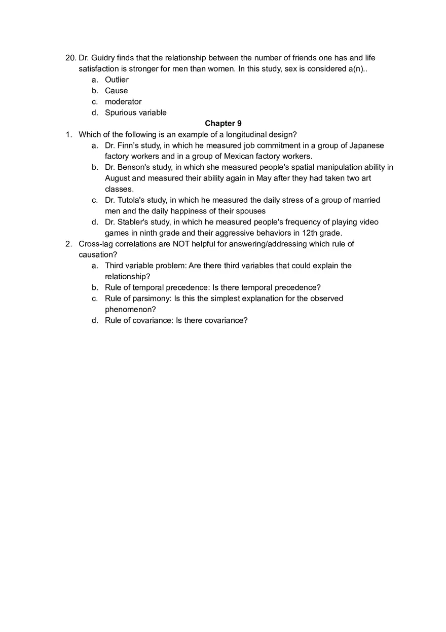 Understanding Correlations and Data Interpretation in Research Study Questions - Page 18