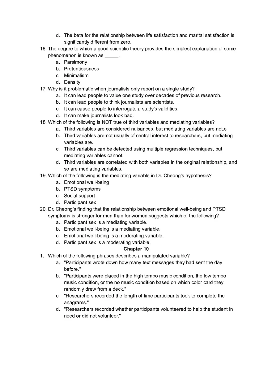 Understanding Correlations and Data Interpretation in Research Study Questions - Page 4