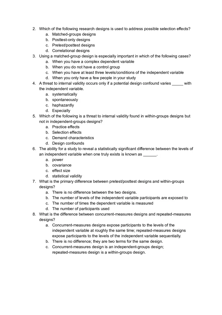 Understanding Correlations and Data Interpretation in Research Study Questions - Page 5