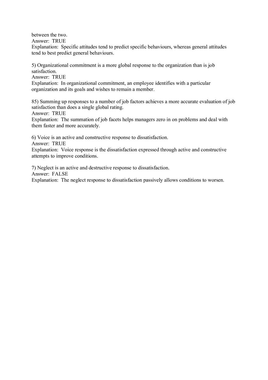 Attitudes and Job Satisfaction - Page 9