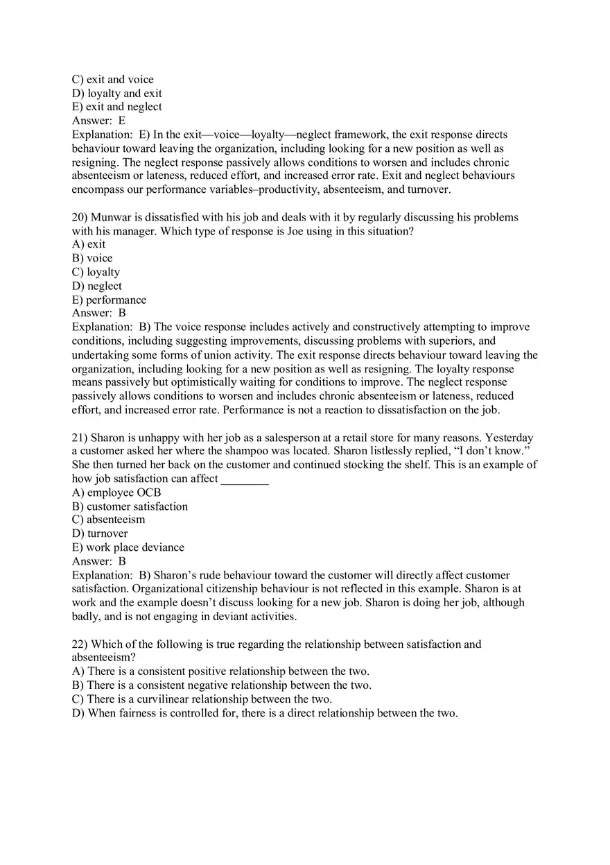 Attitudes and Job Satisfaction - Page 6