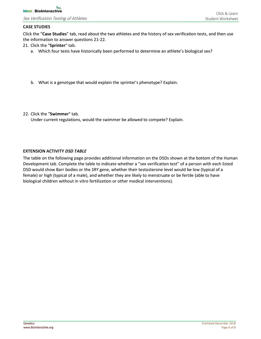 Sex Verification Testing of Athletes - Page 6