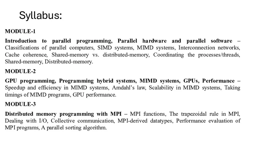 Parallel Computing MODULE-1 Sem 7 - Page 13