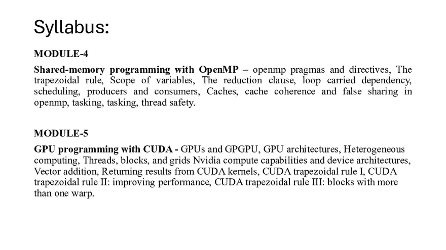 Parallel Computing MODULE-1 Sem 7 - Page 24