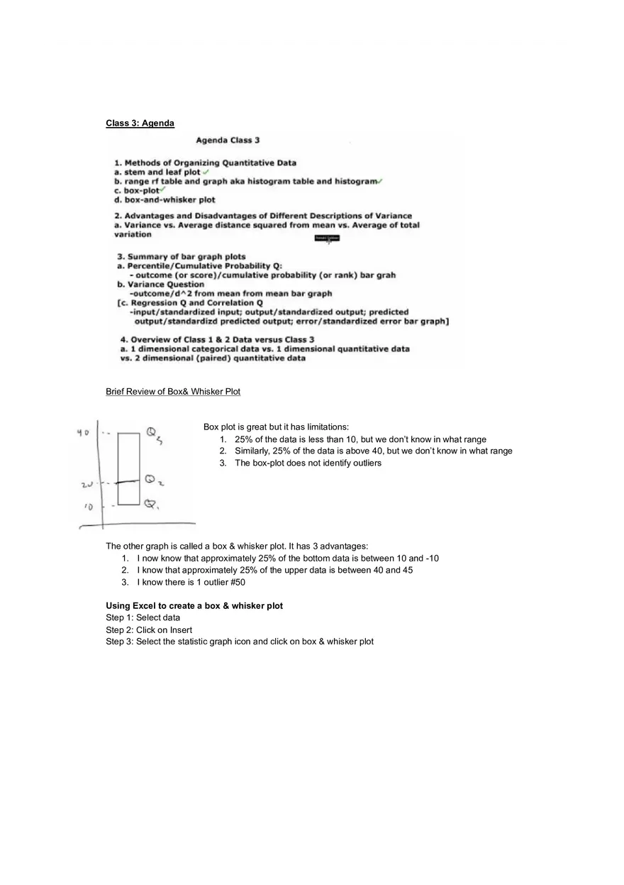 Organizing and Displaying Categorical Data Guide Part 3 - Page 1