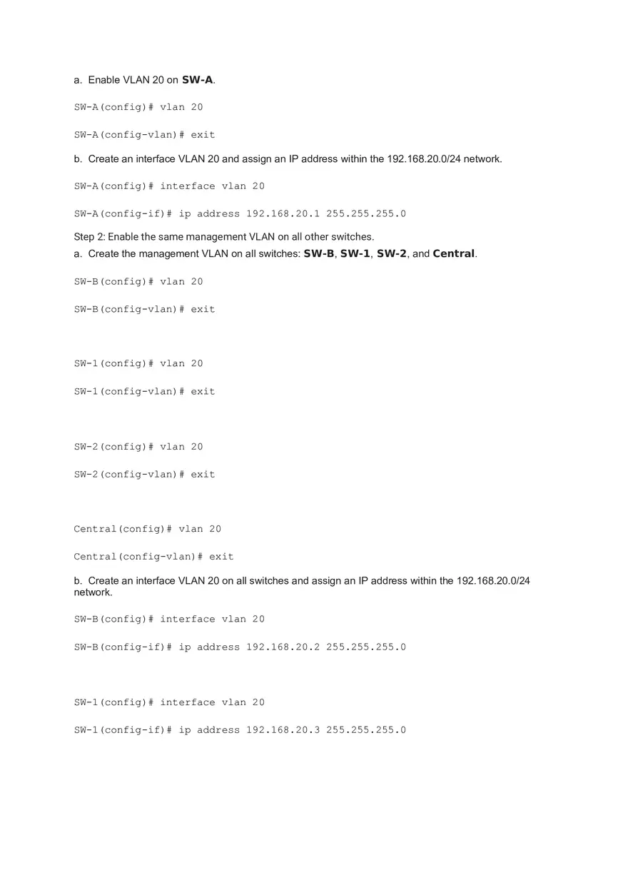 Layer 2 VLAN Security Answers - Page 3