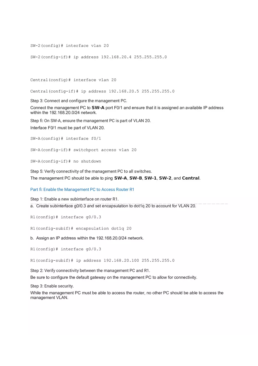 Layer 2 VLAN Security Answers - Page 4