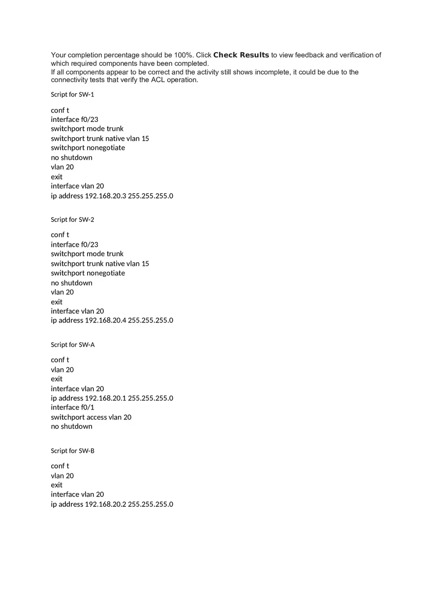 Layer 2 VLAN Security Answers - Page 6