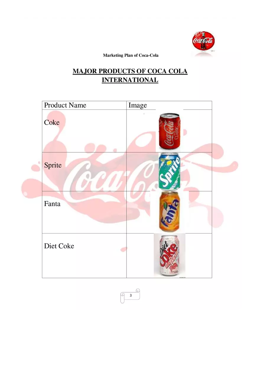 Marketing Plan of Coca-Cola Part 1 - Page 5