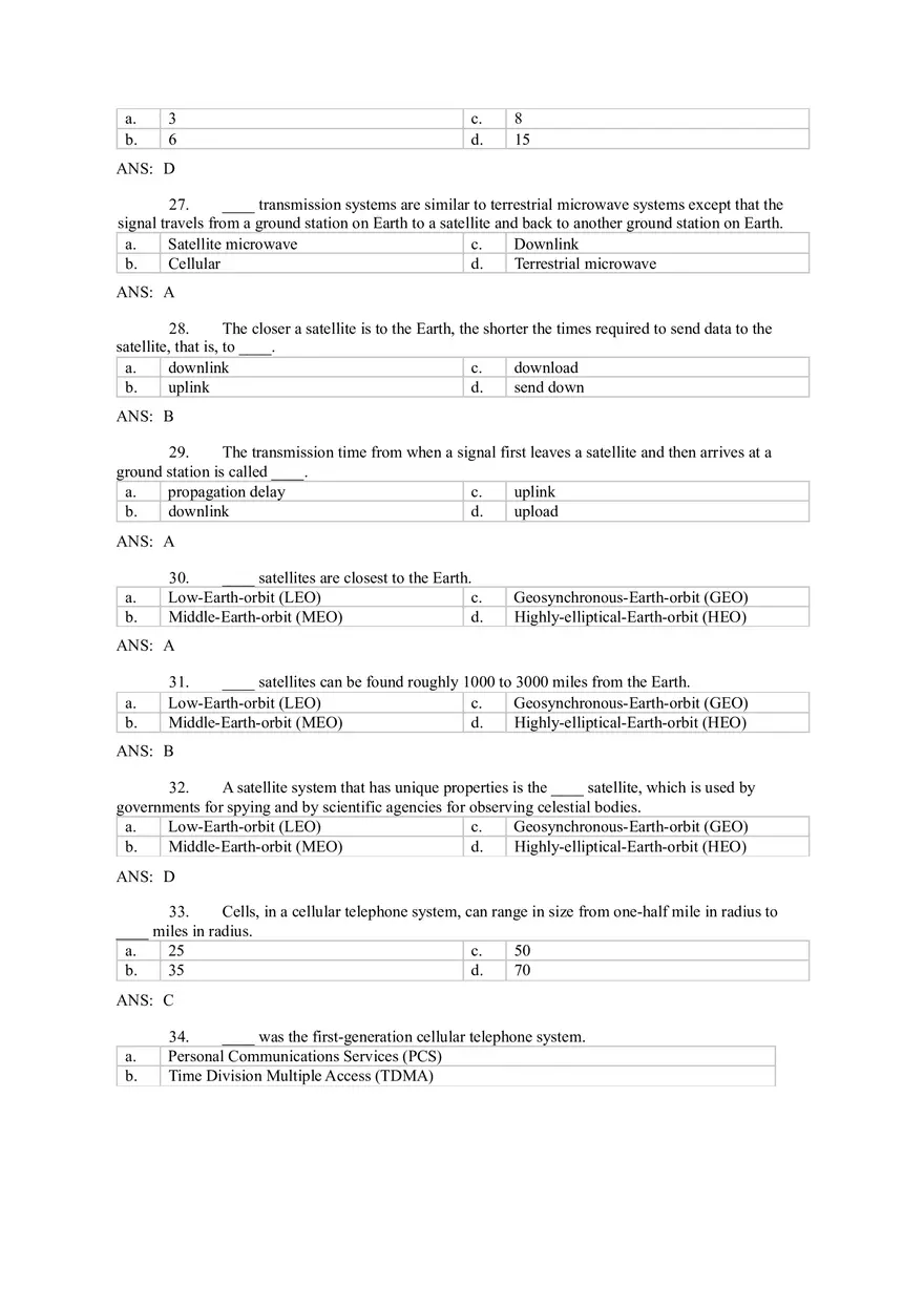 Introduction to Computer Networks Answer Key Part 2 - Page 3
