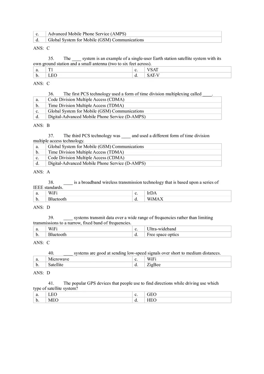 Introduction to Computer Networks Answer Key Part 2 - Page 4